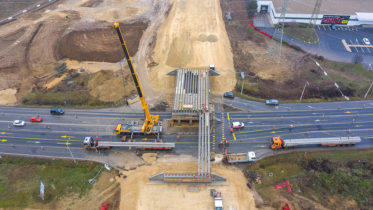 A 8. számú főút Almádi csomópontja Veszprém mellett